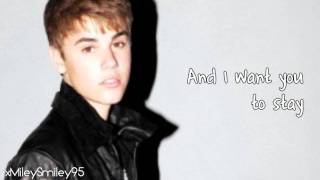 Justin Bieber - All I Want Is You (with lyrics)