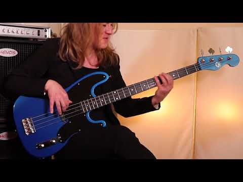 Bo's Bass Lab - Maruszczyk Jake Basement 55-4P 'Custom' - Happy Poppy P.