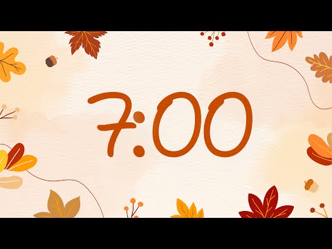 Fall Timer 7 Minutes with Guitar Music For Classrooms