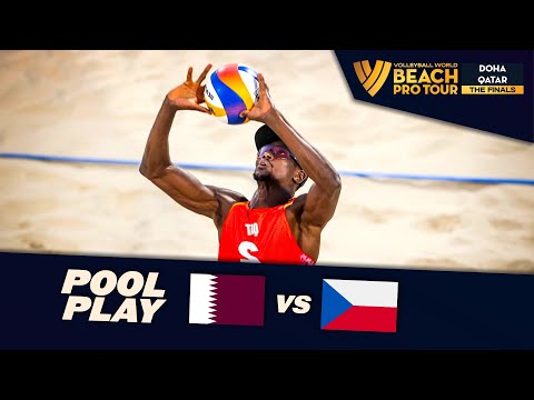 Cherif/Ahmed vs. Perusic/Schweiner - Pool Play Highlights | Doha Finals 2024 #BeachProTour