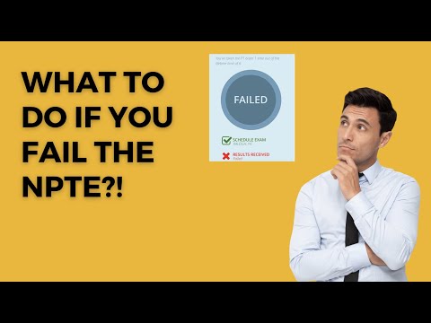What to Do if You Fail the NPTE