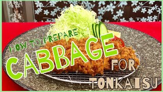 How to prepare Cabbage for Tonkatsu @tokyosushiacademyenglishcourse