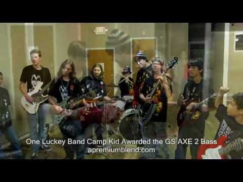 One Lucky Rock N Roll Band Camp Kid Wins GS AXE 2 Bass