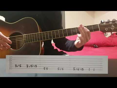 Rum Rage - Sticky Fingers guitar tutorial **Looping Version**