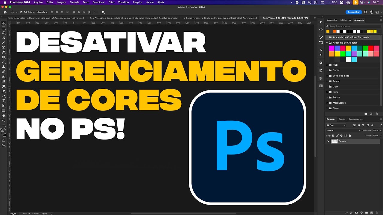 Como desativar as notificações de Gerenciamento de Cores do Photoshop? Aprenda!