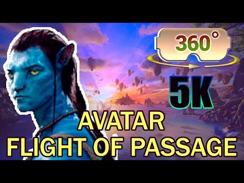360° / VR 5K Avatar Flight of Passage Full Ride and Preshow at Pandora - Disney World Animal Kingdom