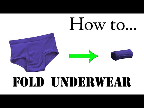 Army Packing Hack: How to Fold Underwear, Briefs, Boxers - Compact Roll for Road Trips, Vacation