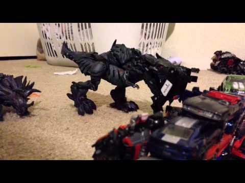 Transformers V- age of extinction stop motion battle
