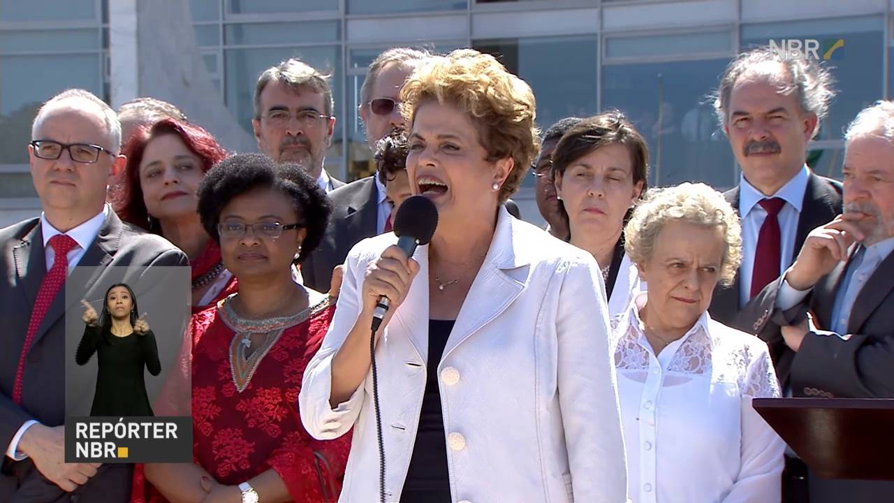Dilma Rousseff discursa após ser afastada