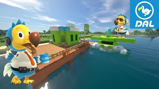 飛行場を建築してみた【あつ森】×【マイクラ】