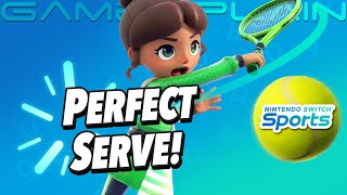 How to PERFECT Serve in Nintendo Switch Sports Tennis! (Fast Ball Ace Guide)
