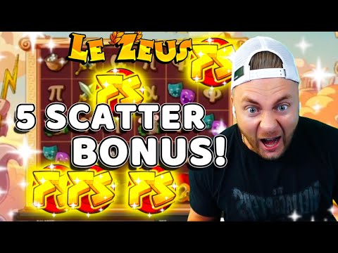 WE GOT THE RARE 5 SCATTER BONUS ON LE ZEUS! ⚡🤯