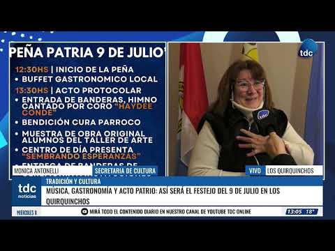 MONICA ANTONELLI | LOS QUIRQUINCHOS PREPARA UNA GRAN PEÑA PARA CELEBRAR EL DÍA DE LA INDEPENDENCIA
