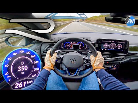 2022 T-Roc R Facelift (300hp) | 261 km/h top speed Autobahn run💨 | by Automann in 4K
