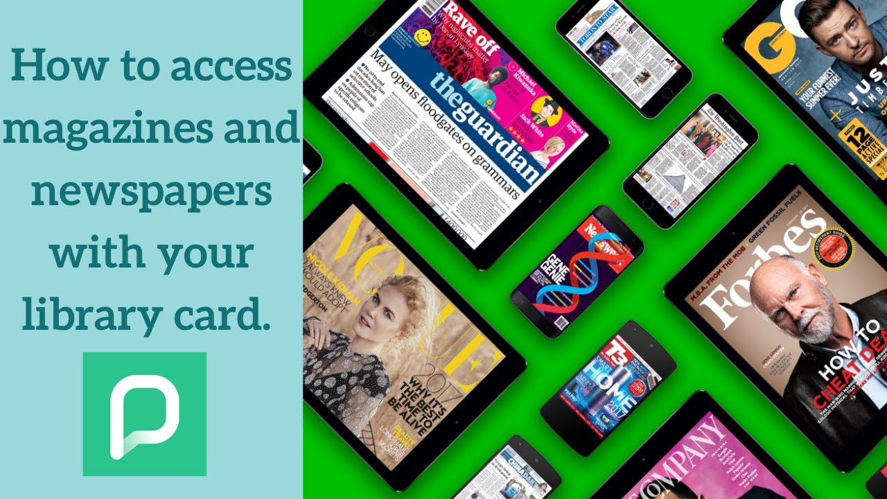How to access magazines and newspapers using your library card and Pressreader.