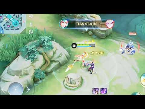 1v1 ML (Zilong vs dyrroth) no emblem only mid Edit