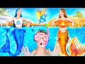 Hot VS Cold Mermaid Twins || Sisters Became Mermaids