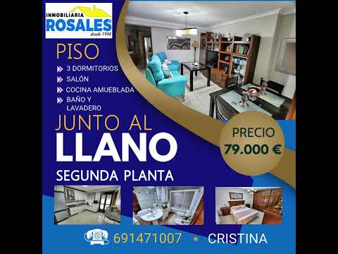 Piso en venta en Baena (Córdoba), pleno centro junto a plaza del Llano. Precio 79.000 euros.
