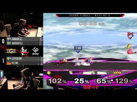 Genesis 4 SSBM - Armada & Android Vs. Ice & Leffen - Smash Melee Doubles Grand Finals