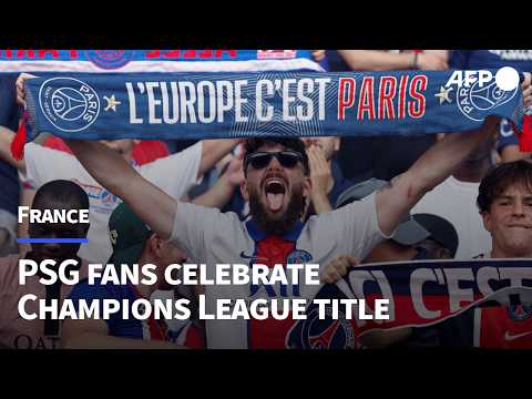 Video Thumbnail: PSG fans celebrate Champions League title in Paris | AFP