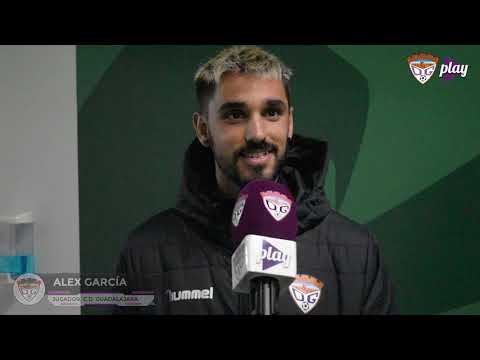 Alex García, feliz por su gol y por la victoria del equipo