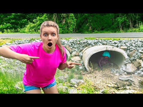 Exploring Sharer Family Backyard HiDDEN Abandoned Tunnel (Trolls Spotted) Video