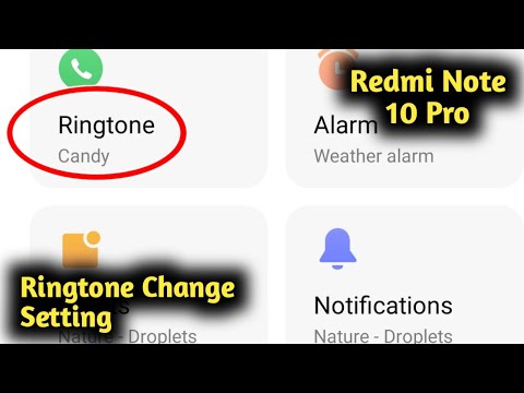 Redmi Note 10 Pro Ringtone Change Setting