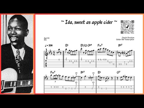 Charlie Christian - Ida, sweet as apple cider [Apr 14, 1941] - Guitar Solo Transcription