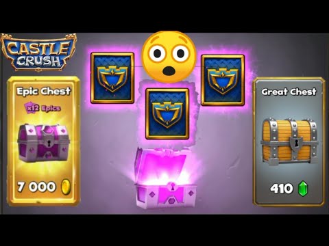 Castle crush Epic chest and Great chest open!!!?