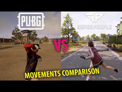 Super People Vs PUBG - Movements Comparison