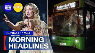 Delta Goodrem stuns in Eurovision; E-Bike riders attack bus | 9 News Australia