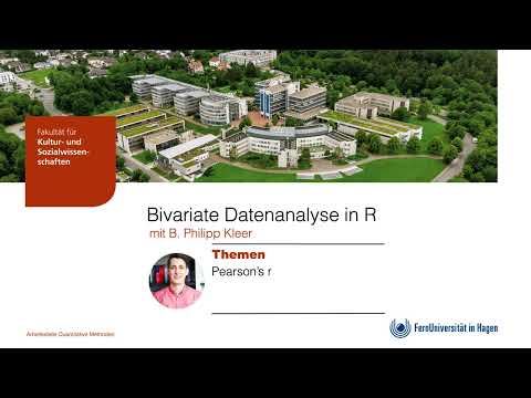 Pearson's R berechnen in R