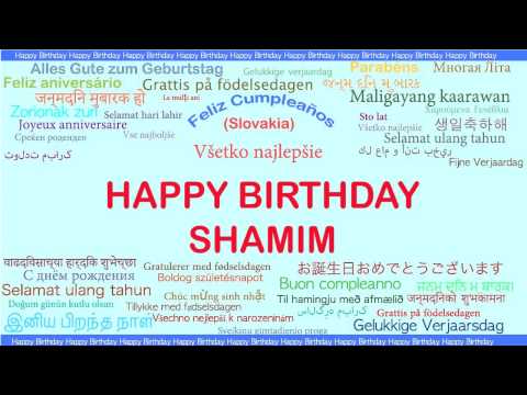 Shamim   Languages Idiomas - Happy Birthday