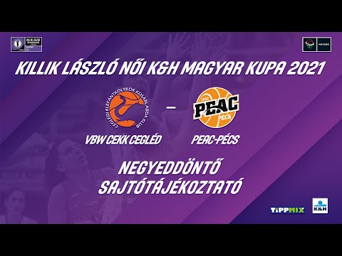 VBW CEKK Cegléd - PEAC-Pécs negyeddöntő sajtótájékoztatója