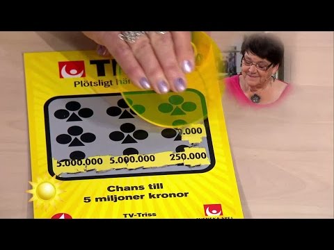 Farmor Barbro skrapar triss: "Oliver och Tindra, hej på er!" - Nyhetsmorgon (TV4)