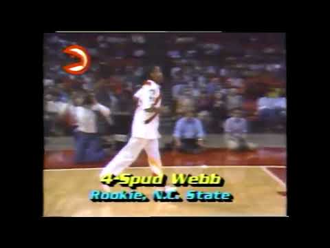 Spud Webb's first regular season game | Bullets vs Hawks | October 25, 1985