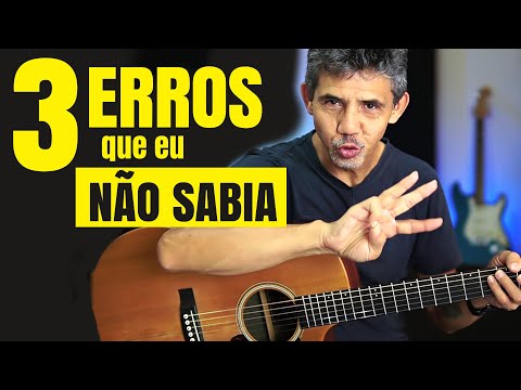 3 ERROS NO VIOLÃO que te IMPEDEM DE APRENDER - Pare já - Prof. Sidimar Antunes🎸