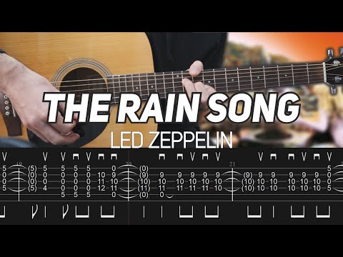 Led Zeppelin - The Rain Song (Acoustic Guitar lesson with TAB)