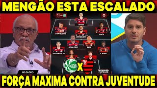 SAIU A ESCALAÇÃO DO FLAMENGO! FILIPE LUIS FAZ MUDANÇA SURPREENDENTE... JUVENTUDE X FLAMENGO