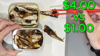 Shocked by Mediterranean SARDINES!  King Oscar VS Chicken of the sea sardines reviewed!