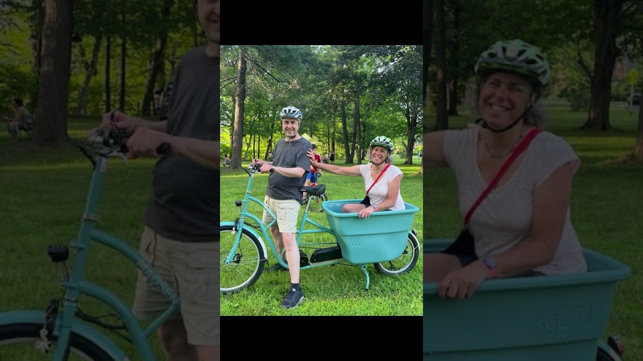 Alice enjoys the “back seat” on date night!