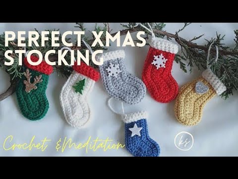 Super Easy and Fast Crochet Christmas Stocking for beginners