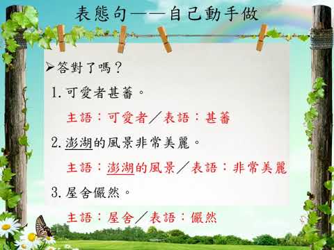 語法[八]/表態句 | 國語文 | 均一教育平台