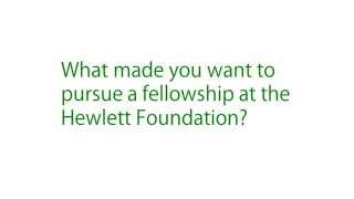 A Q&A With Elisha Smith Arrillaga, Hewlett Foundation Fellow