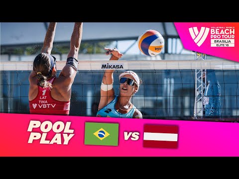 Ana Patrícia/Duda vs. Tina/Anastasija - Pool Play Highlights | Brasilia 2024 #BeachProTour