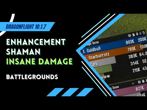 Insane Damage with Enhancement Shaman | WoW Battlegrounds Highlights (10.1.7)