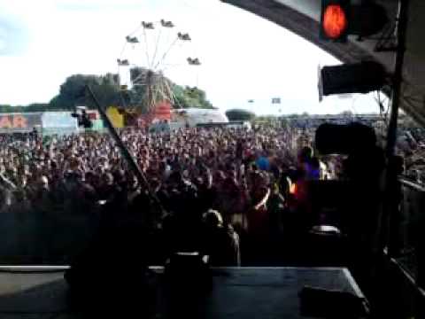 Sanctuary Festival 2010 out door DJ Andy C with MC GQ