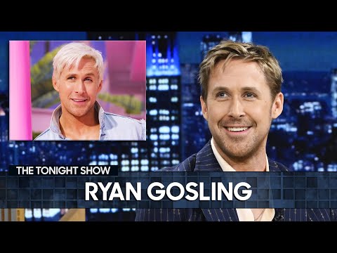 Ryan Gosling Addresses His Viral Ken Picture and Paints Jimmy’s Fingernail Pink (Extended)