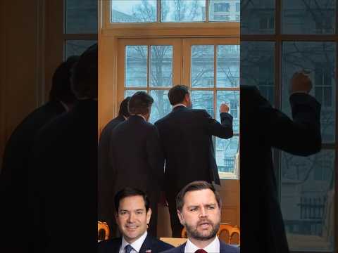 🪙VP JD Vance, Sec Burgum, Sec Marco Rubio taking a Birds Eye view look of Ballroom construction.!