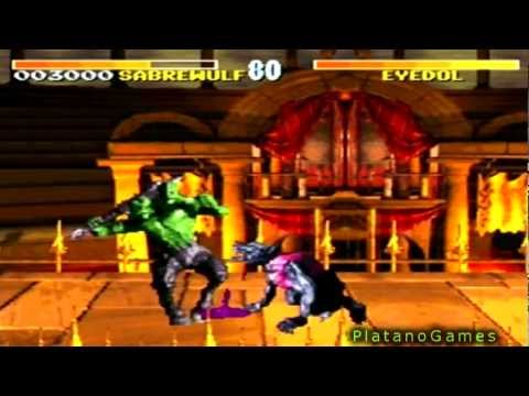 Killer Instinct - Sabrewolf vs Eyedol (Final Boss) - SNES - Super Nintendo - HD
